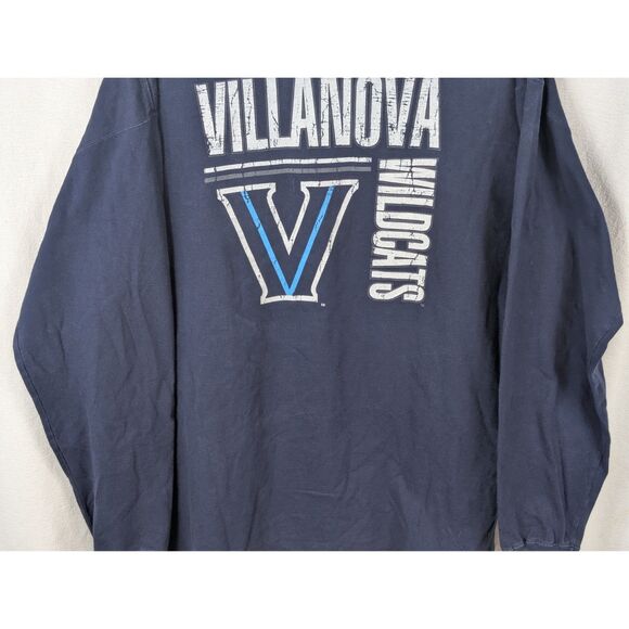 Y2k JanSport Villanova Wildcats Long Sleeve T-Shirt Blue Men's Size XL - Picture 11 of 12